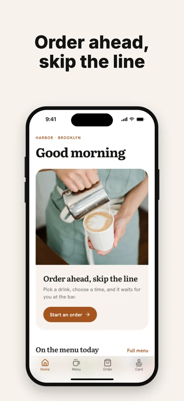 App Store Bild von Harbor im Stil Clean: Order ahead, skip the line
